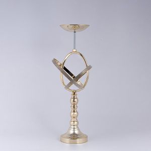 Metal gold candlestick 19x52cm