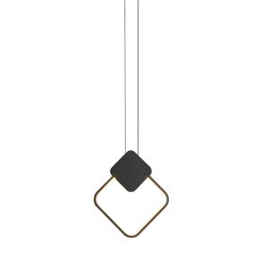 METAL CHANDELIER TEEBO LED WITH BLACK LAMPSHADE 23.5X20X29.5CM