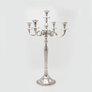 Metal candle holder with 5 positions 36x36x60cm