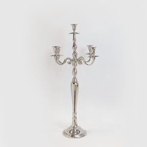 Metal candle holder with 5 positions 37x37x80cm