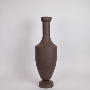 Metal vase brown 23x23x72cm