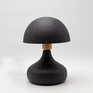 Metal table lamp black 20x20x29cm