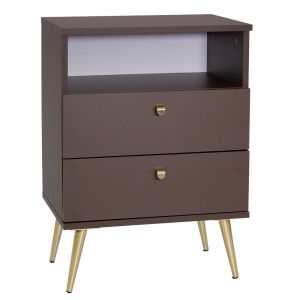 НОЩНО ШКАФЧЕ СИВО СТОЛИК 50X34X69СМ