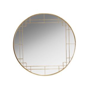 Огледало метал златно 80x80x2см