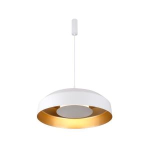 Chandelier metal-acrylic round Led 20w 1482lm 3000k Ø400mm white-gold Arte Illumina Stigma