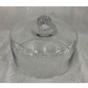 Прозрачен стъклен капак за сервиране 22x16 см