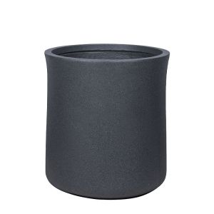 Саксия от фибърглина, черен гранит, казани гига - Φ52x57см