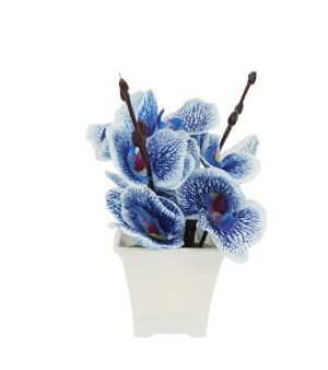 Blue flower in a pot 7x19cm 1/144kib