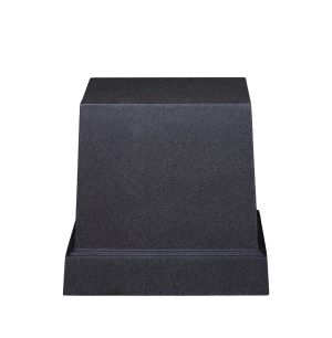 Средна основа от фибърклей за черна гранитна саксия, квадратна - 38x38x36см