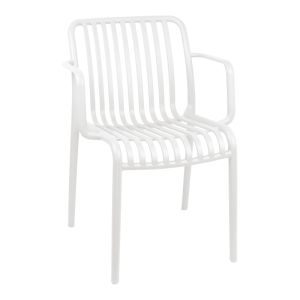 Chair Zoi Pp in white 55.5x57.5x79