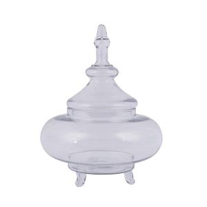 Glass jar for sweets, transparent 35x35x29.8 cm