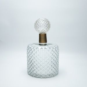 Стъклена гарафа с чаша 32x17см