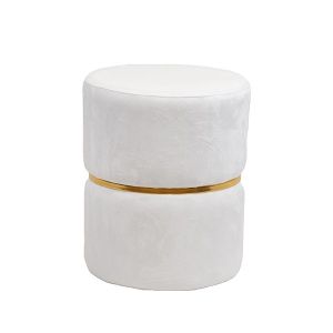 Табуретка Velvet Ivory Mdf 31x31x37см