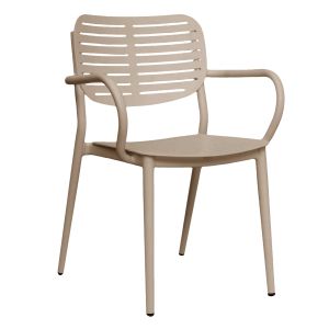 Dining chair Hilliard Hm6644.04 aluminum in champagne color 56x58x80cm.
