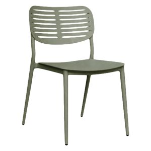 Dining chair Hilliard Hm6645.07 aluminum in olive green color 44.5x58x80hcm