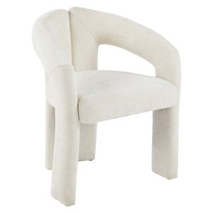 Dining chair Neza Hm18362.02, ecru color, linen, 64x50x76.5 cm.