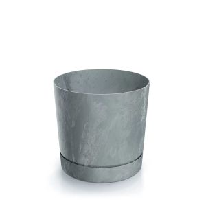 ТУБО П БЕТОННА ПЛАСТМАСОВА САКСИЯ С ЕФЕКТ НА БЕТОН 18X18X17,5 СМ