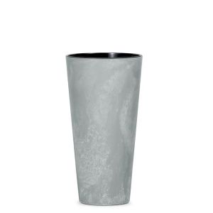 ТЪНКА САКСИЯ С ЕФЕКТ НА БЕТОН, ПЛАСТМАСА, 29X25X48 СМ