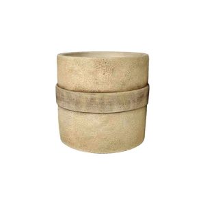 Циментов бежов цветен стар бъч - Φ17x17 см 8/8 чаша