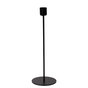 BLACK METAL CANDLEHOLDER 30 CM