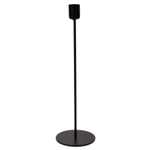 BLACK METAL CANDLEHOLDER 35 CM