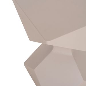 HIGH SIDE TABLE ZANDER SM6493.04 BEIGE ALUMINUM 40X40X57H
