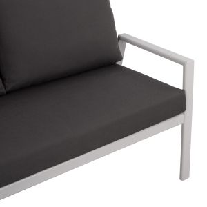 2-seater sofa aluminum Hm5561.01 with cushions