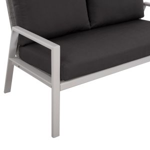 2-seater sofa aluminum Hm5561.01 with cushions