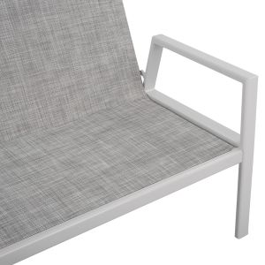 2-seater sofa aluminum Hm5561.01 with cushions