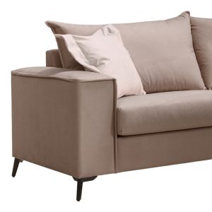 3-местен диван Verona дамаска мока с кремави възглавници 225x93x100см
