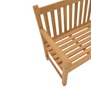 Bench Nat Teak Wood In Natural Color 120x57x96cm