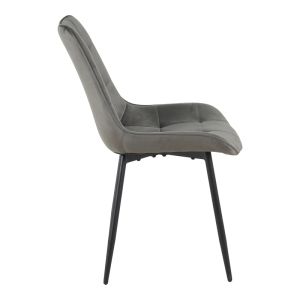 Berne стол кадифе в антрацитен цвят 53x62x84см