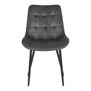 Berne стол кадифе в антрацитен цвят 53x62x84см