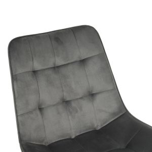 Berne стол кадифе в антрацитен цвят 53x62x84см