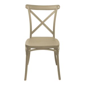 Crossie chair in cappuccino color 38x46.5x82cm