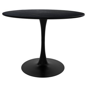 Ezra-balou I комплект трапезна маса от 5 Pp-mdf в черен цвят D120x75cm