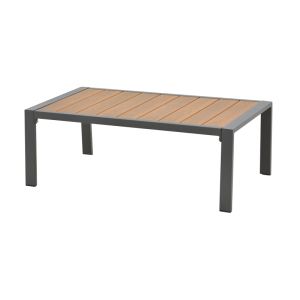 Fashionable Living Room Set Of 4 Pieces Fabric In Gray Shade And Aluminum In Anthracite Shade
