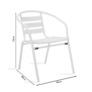Garden Dining Room Tade-watson Set 3pcs Metal Black