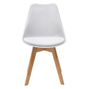 Gaston Chair Pp With Pu Color White - Oak