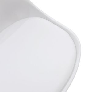 Gaston Chair Pp With Pu Color White - Oak