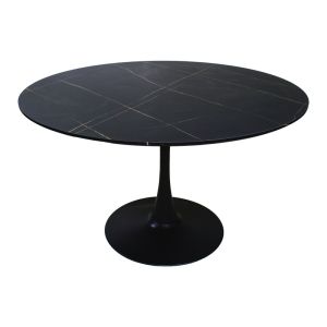 Gaston-balou I комплект с трапезна маса от 5 Pp-mdf в черно-натурален цвят D120x75cm