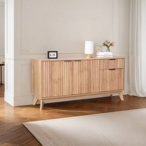 Hamea Mdf sideboard in natural color 150x39.5x73cm