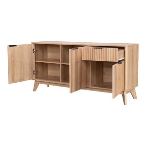 Hamea Mdf sideboard in natural color 150x39.5x73cm