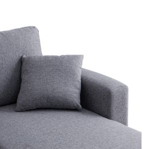 Kamore corner sofa bed with storage, gray, fabric 223x146x85cm
