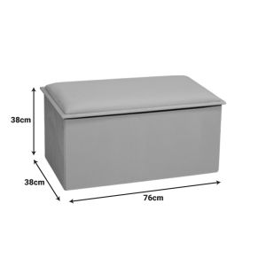 Koper кадифена табуретка в бежово 76x38x38 см