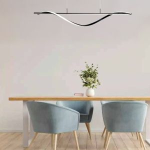 LED МЕТАЛEН ПОЛИЛЕЙ INFINITY С ЧЕРЕН АБАЖУР 120X12X150 СМ