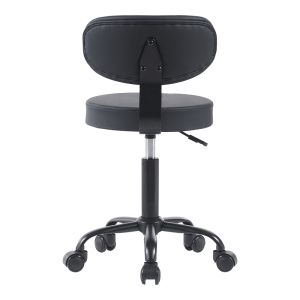 Mafeshi Pu office chair on wheels in black shade 45x44x70-82cm