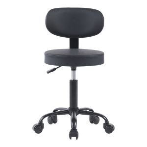 Mafeshi Pu office chair on wheels in black shade 45x44x70-82cm