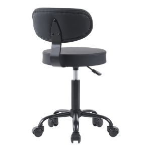 Mafeshi Pu office chair on wheels in black shade 45x44x70-82cm