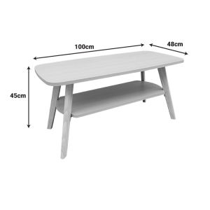 Mdf coffee table Komela I in natural shade 100x48x45cm